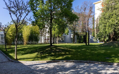 Villa la Perla Bianca 10: Afdeling, Blad, Daytime, Træ, Græs, Grøn, Offentlige Rum, Boligområde, Lawn, Skygge