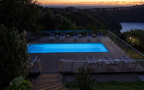 Villa Giulia 8: Blå, Svømmepøl, Vand, Fritid, Udvej, Eco Hotel, Udendørs Møbler, Thermae, Ferieby