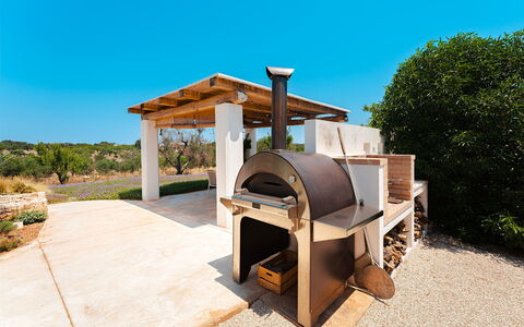 Trulli Fiori di Mandorlo 6: Have, Skygge, Landscaping, Design, Bejdse, Udendørs Struktur, Backyard, Udendørs Møbler, Gårdhave, Murværk Oven