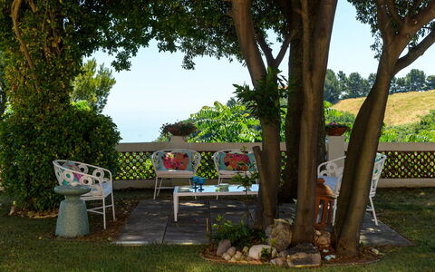 Villa Fiola 8: Grøn, Møbel, Have, Sommer, Busk, Udendørs Møbler, Lawn, Forår, Skygge