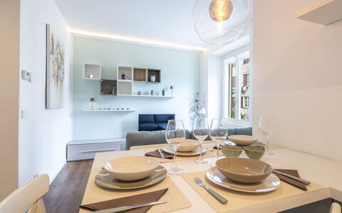 Genzianella Alpine Apartment: Gulvbelægning, Etage, Loft, Indretning, Countertop, Køkken, Cabinetry, Værelse, Større Bandage, Lysarmatur