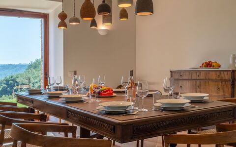 Tenuta Orsini 9+3: Møbel, Træ, Bord, Indretning, Spisestue, Køkken & Spisebord, Bordservice, Gulvbelægning, Brun, Stol
