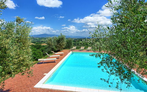 Villa Ulivi: Vand, Sky, Himmel, Ejendom, Svømmepøl, Azure, Plante, Naturlige Landskab, Rektangel, Krop Af Vand