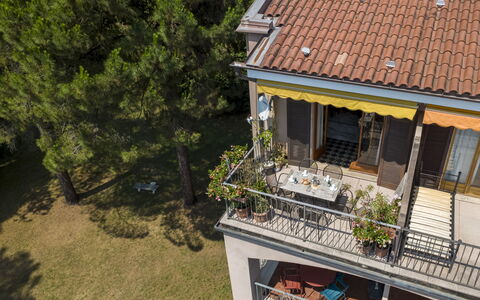 Residenza del Pascià: Altan, Veranda, Skygge, Villa, Gelænder, Baluster, Eco Hotel, Stueplante