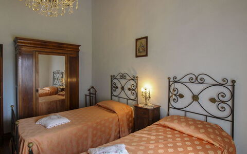Villa Cecilia: Væg, Soveværelse, Indretning, Seng, Etage, Sengetøj, Møbel, Bed Frame, Sengetøj, Gulvbelægning