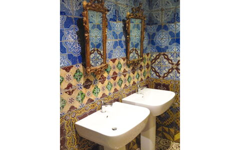 Villa Quattro Mori: Flise, Mosaic, Keramisk, Sanitærarmatur, Badeværelse, Vvs, Badeværelsesvask, Porcelæn, Tap