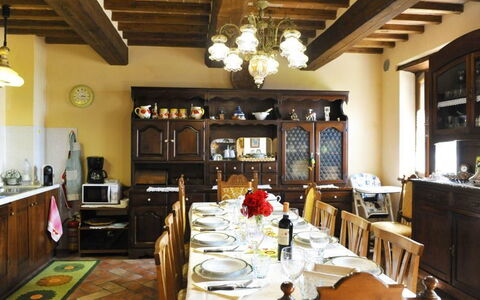 Casetta i Ciliegi: Restaurant, Bygning, Ejendom, Værelse, Indretning, Spisestue, Møbel, Bord, Loft, Bjælke
